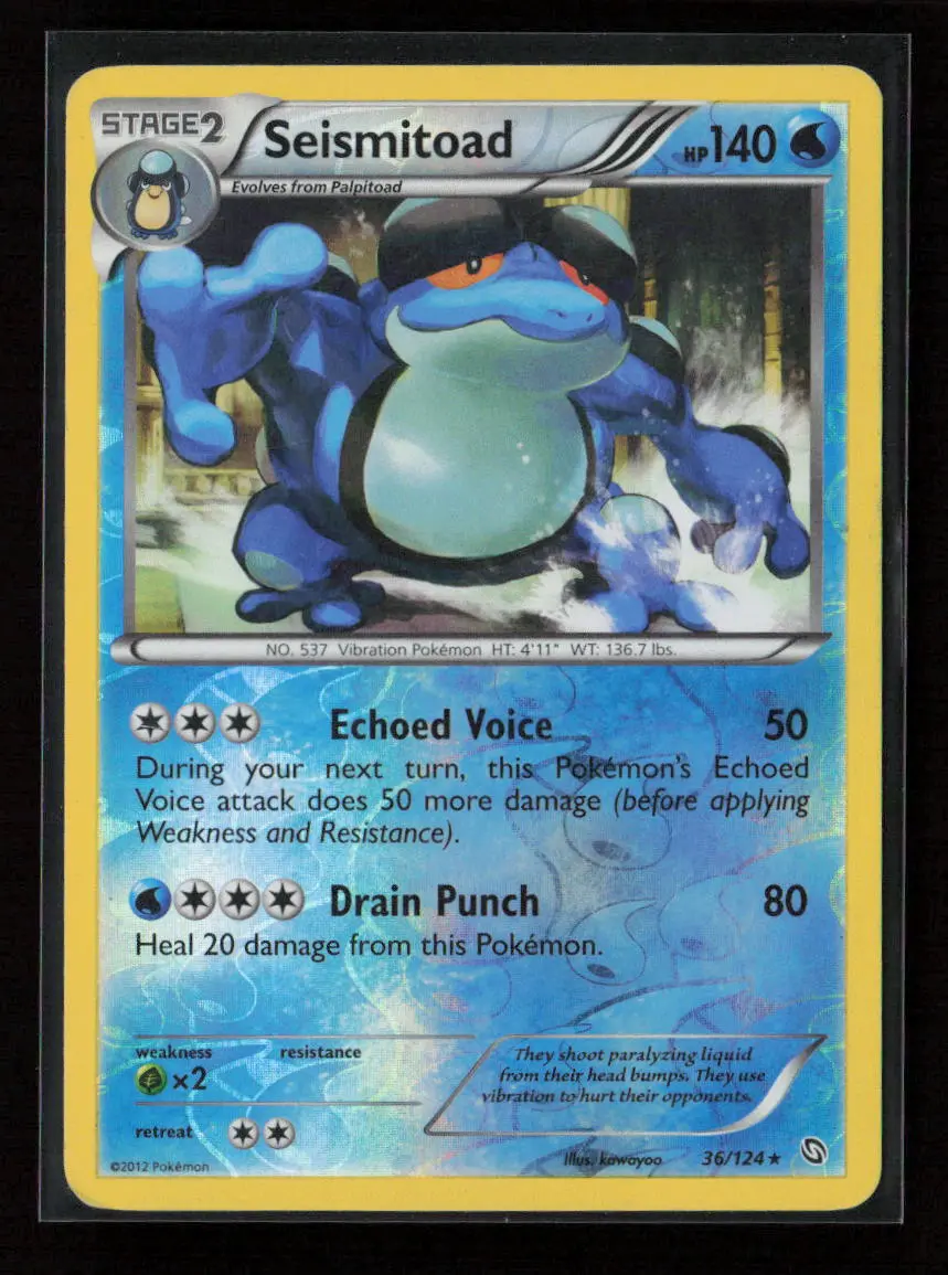Seismitoad Rare Dragons Exalted 36/124 Lp 1