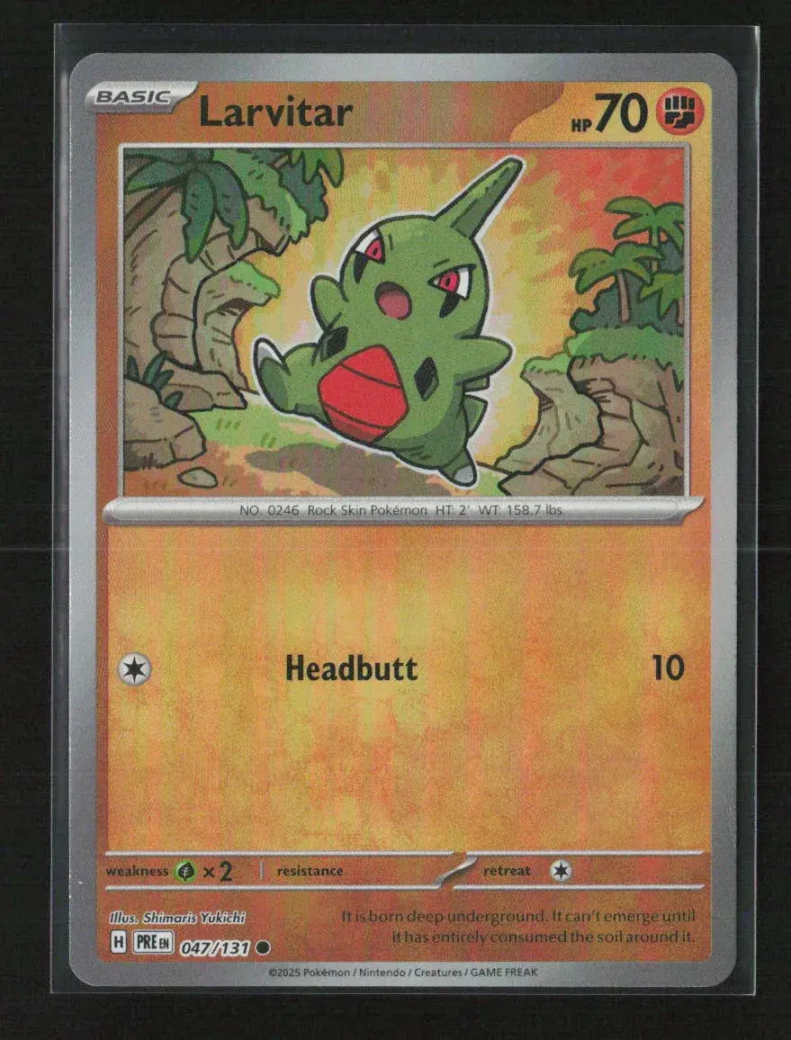 Larvitar (Master Ball Pattern) Common Sv: Prismatic Evolutions 047/131 Nm 1
