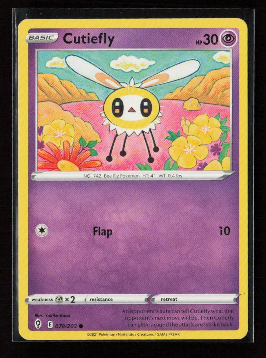 Cutiefly Common Swsh07: Evolving Skies 078/203 Lp 1