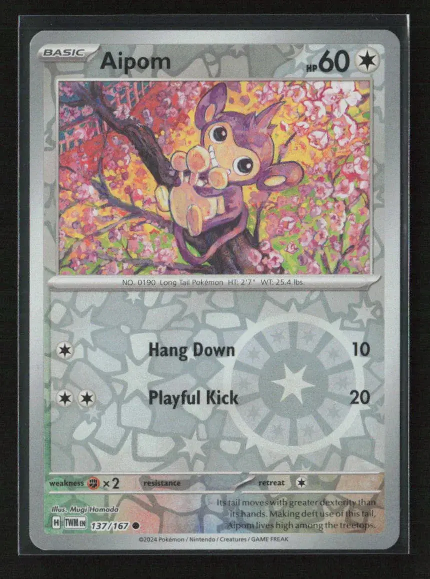 Aipom Common Sv06: Twilight Masquerade 137/167 Nm 1