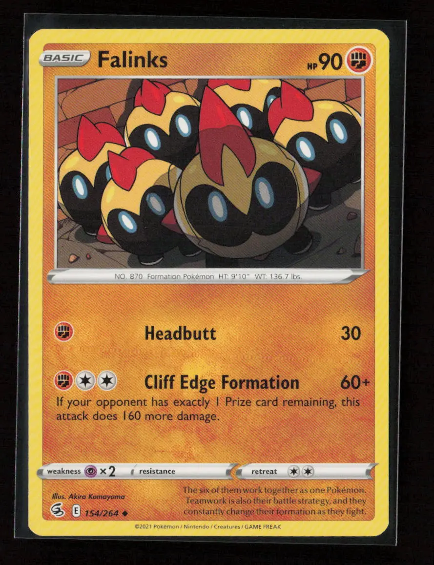 Falinks (154) Uncommon Swsh08: Fusion Strike 154/264 Lp 1