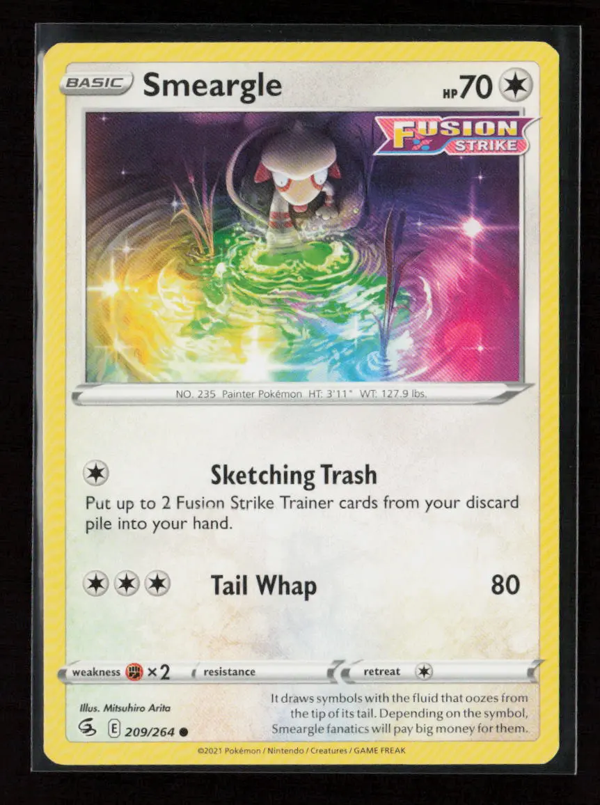 Smeargle Common Swsh08: Fusion Strike 209/264 Lp 1