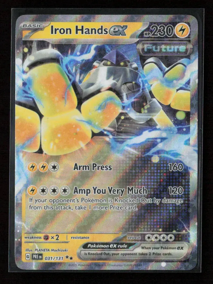 Iron Hands Ex - Double Rare Sv: Prismatic Evolutions 031/131 Nm 1