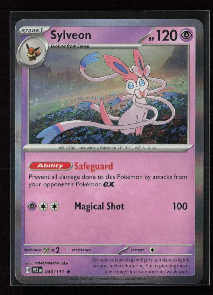 Sylveon Rare Sv: Prismatic Evolutions 040/131 Nm 1