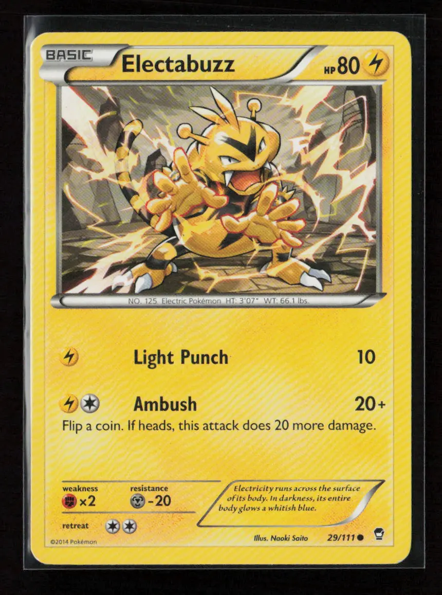 Electabuzz Common Xy - Furious Fists 29/111 Mp 1