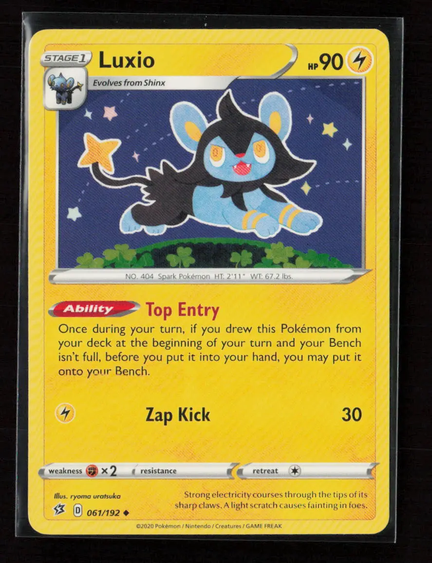 Luxio Uncommon Swsh02: Rebel Clash 061/192 Lp 1