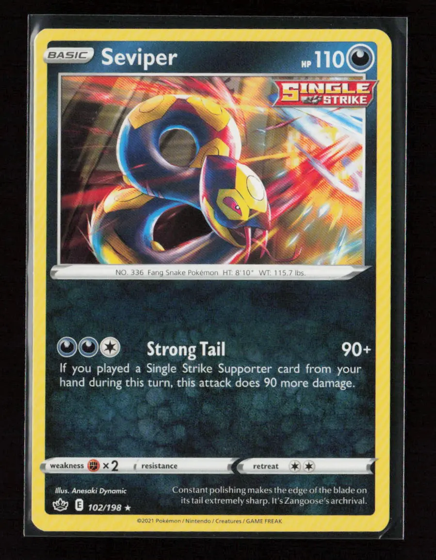 Seviper Rare Swsh06: Chilling Reign 102/198 Lp 1