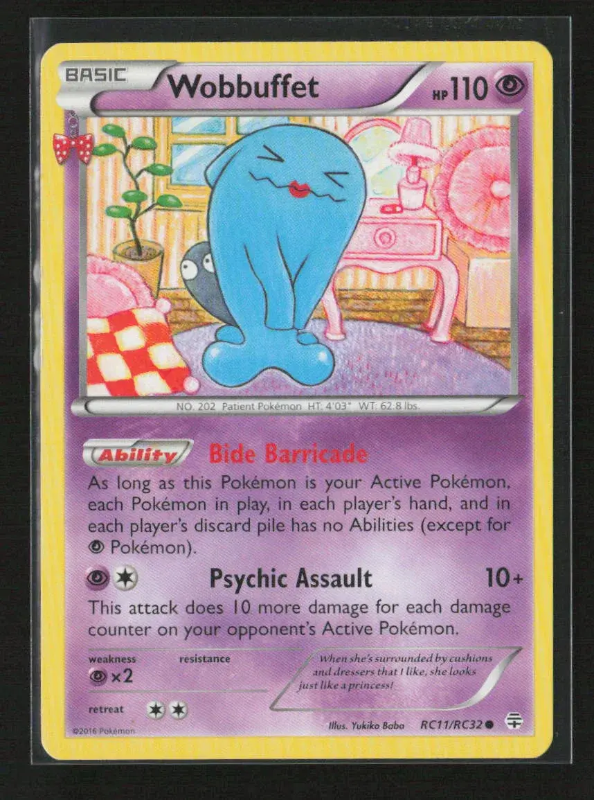 Wobbuffet Common Generations: Radiant Collection Rc11/Rc32 Mp 1