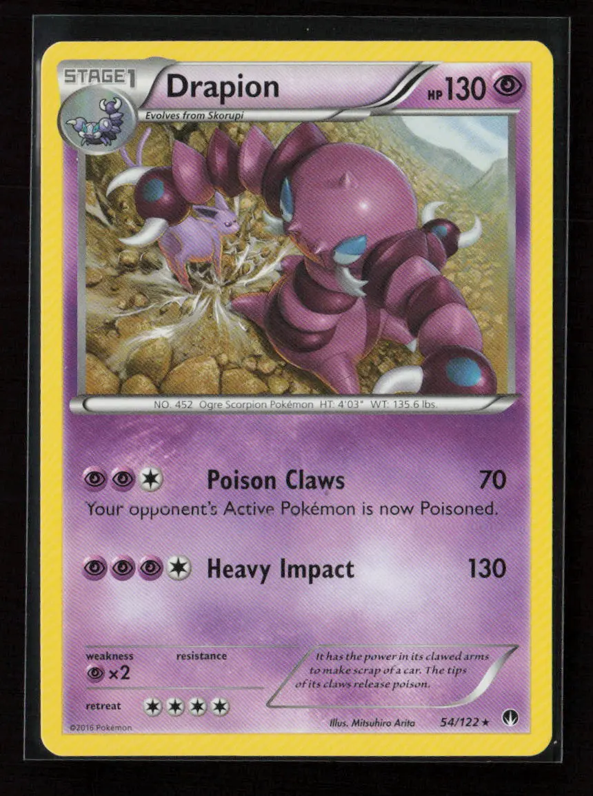 Drapion Rare Xy - Breakpoint 54/122 Lp 1