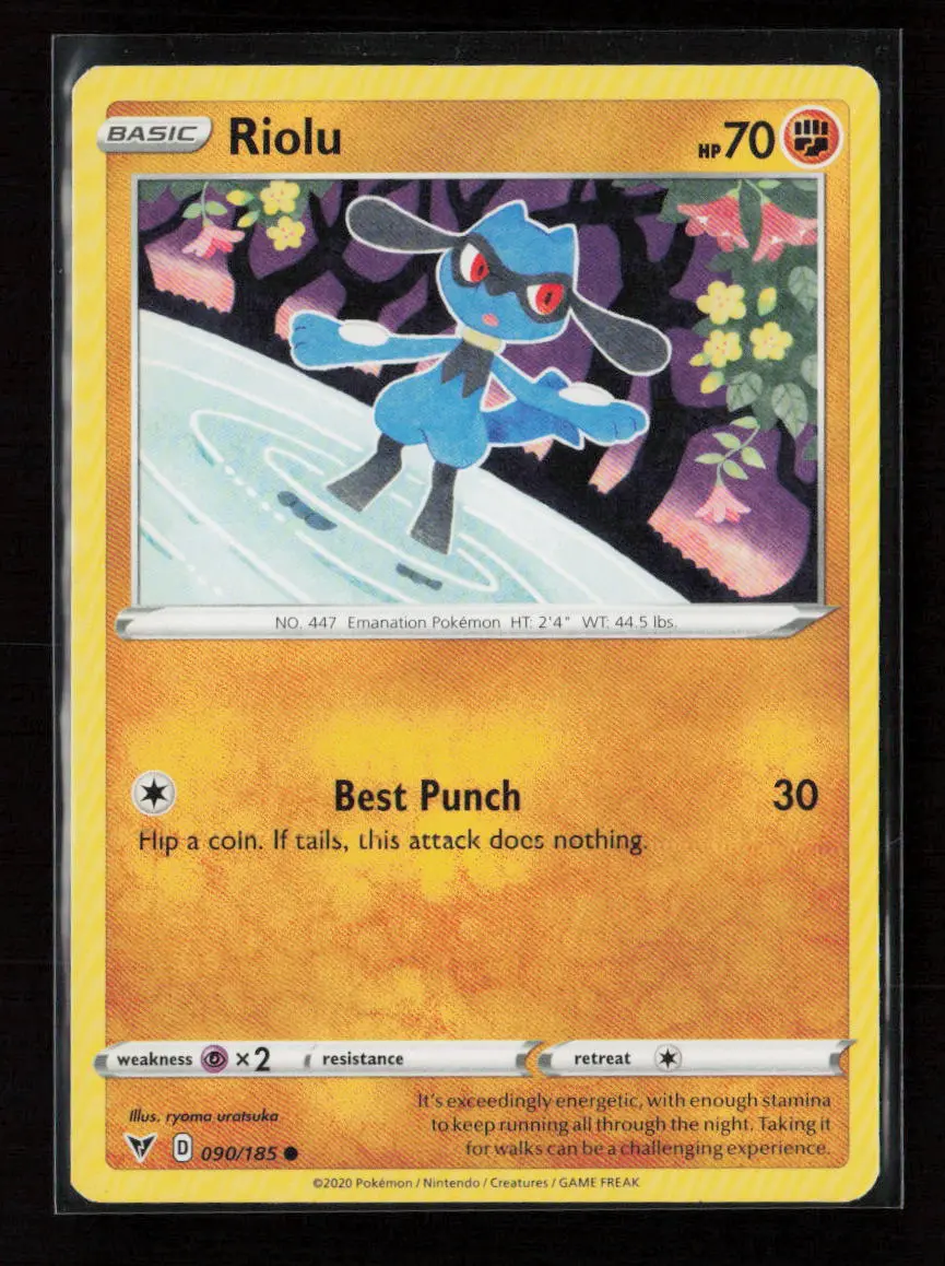 Riolu Common Swsh04: Vivid Voltage 090/185 Lp 1