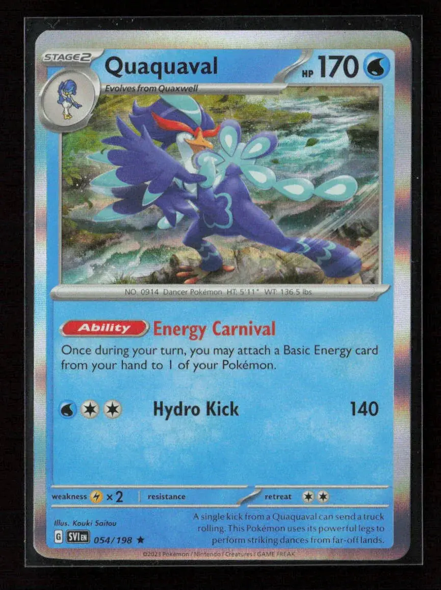 Quaquaval Rare Sv01: Scarlet & Violet Base Set 054/198 Nm 1