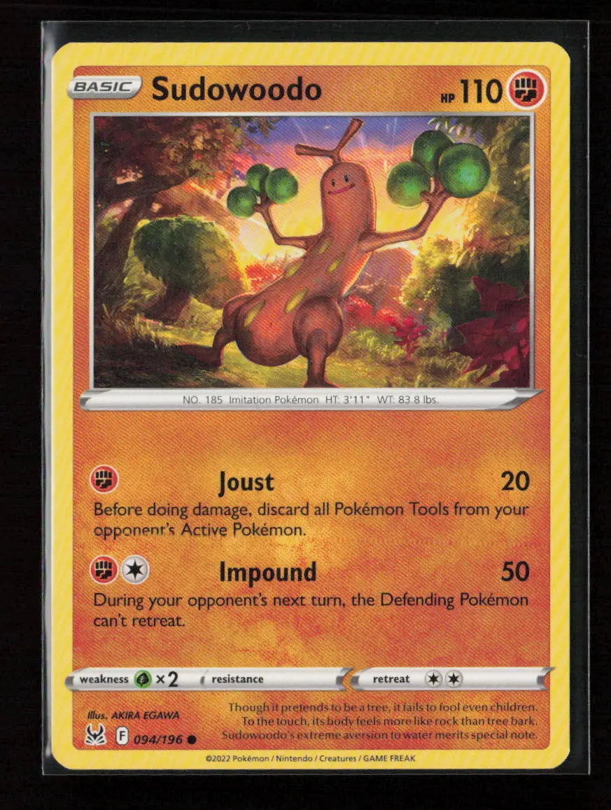 Sudowoodo Common Swsh11: Lost Origin 094/196 Lp 1