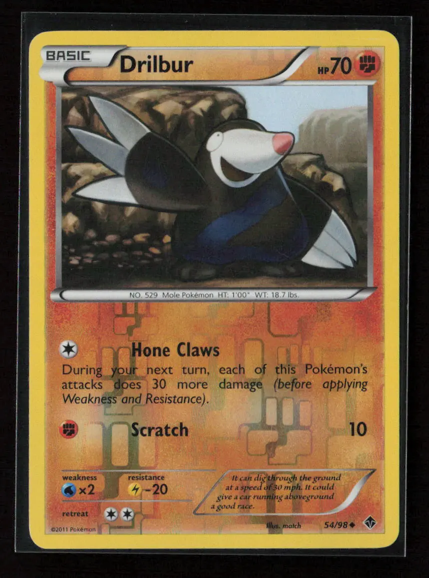 Drilbur (54) Uncommon Emerging Powers 54/98 Lp 1