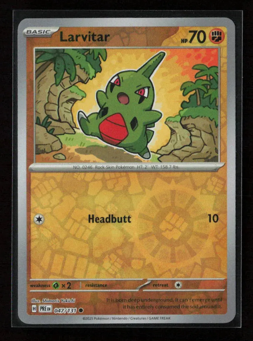 Larvitar Common Sv: Prismatic Evolutions 047/131 Nm 1