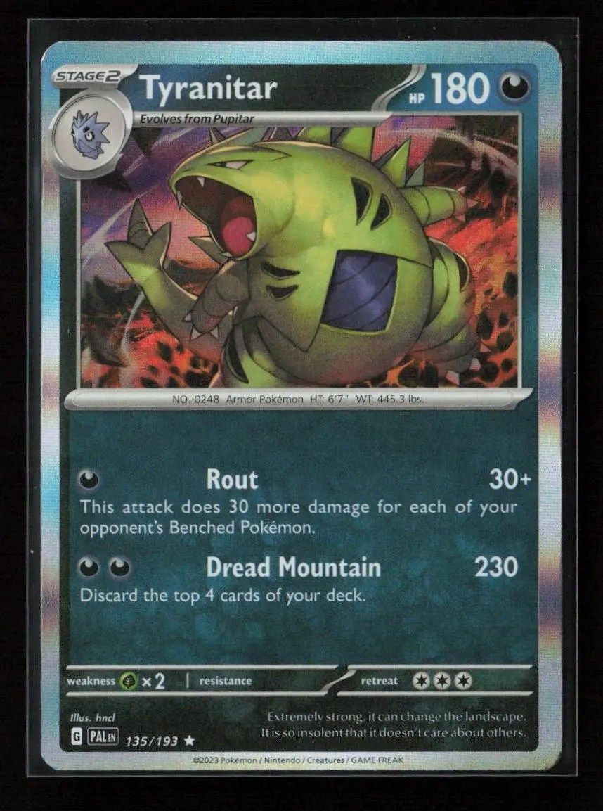 Tyranitar - Rare Sv02: Paldea Evolved 135/193 Nm 1