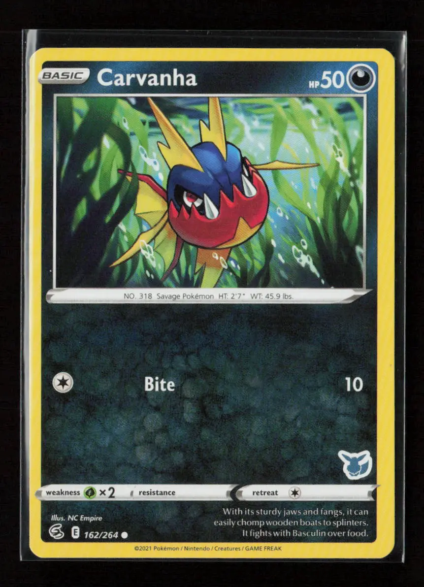 Carvanha - (Eevee Stamped) Promo Battle Academy 2022 162/264 Lp 1
