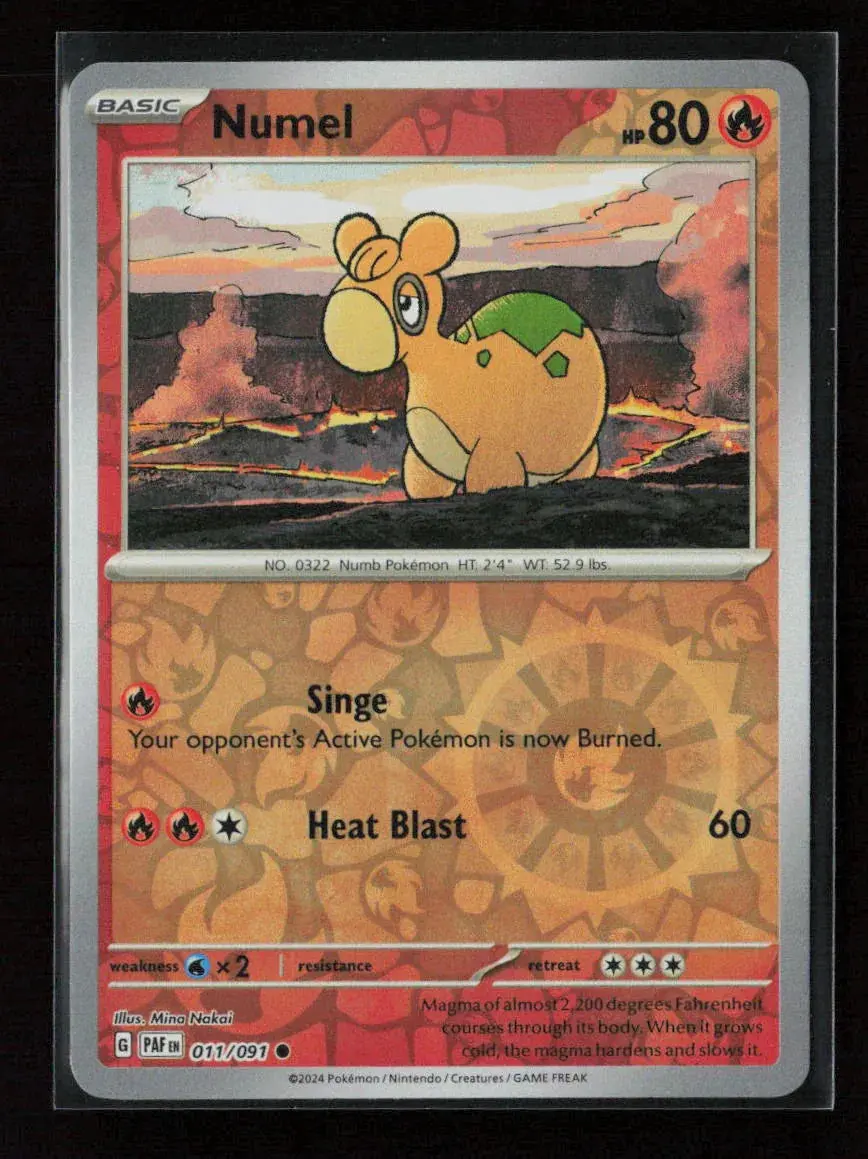 Numel Common Sv: Paldean Fates 011/091 Nm 1