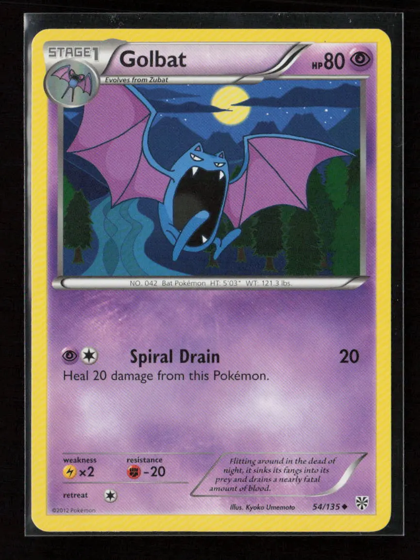 Golbat Uncommon Plasma Storm 54/135 Nm 1