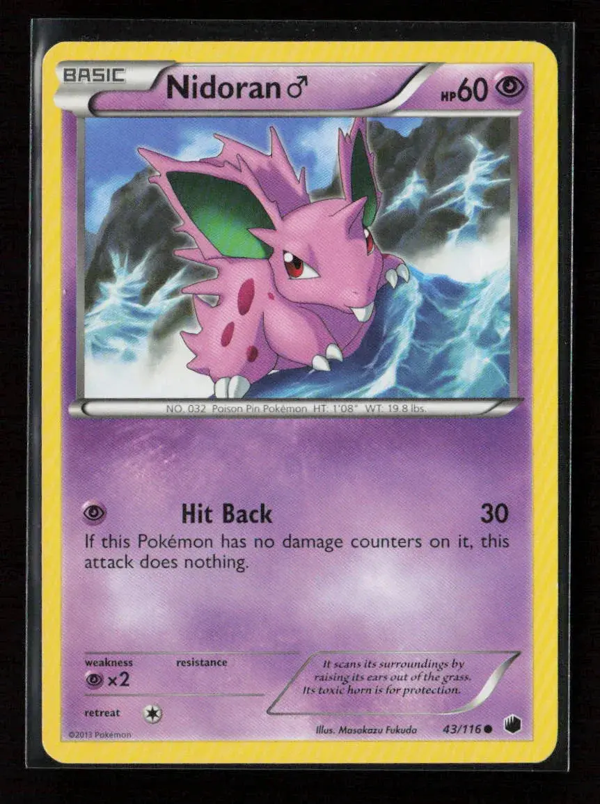 Nidoran M Common Plasma Freeze 43/116 Lp 1