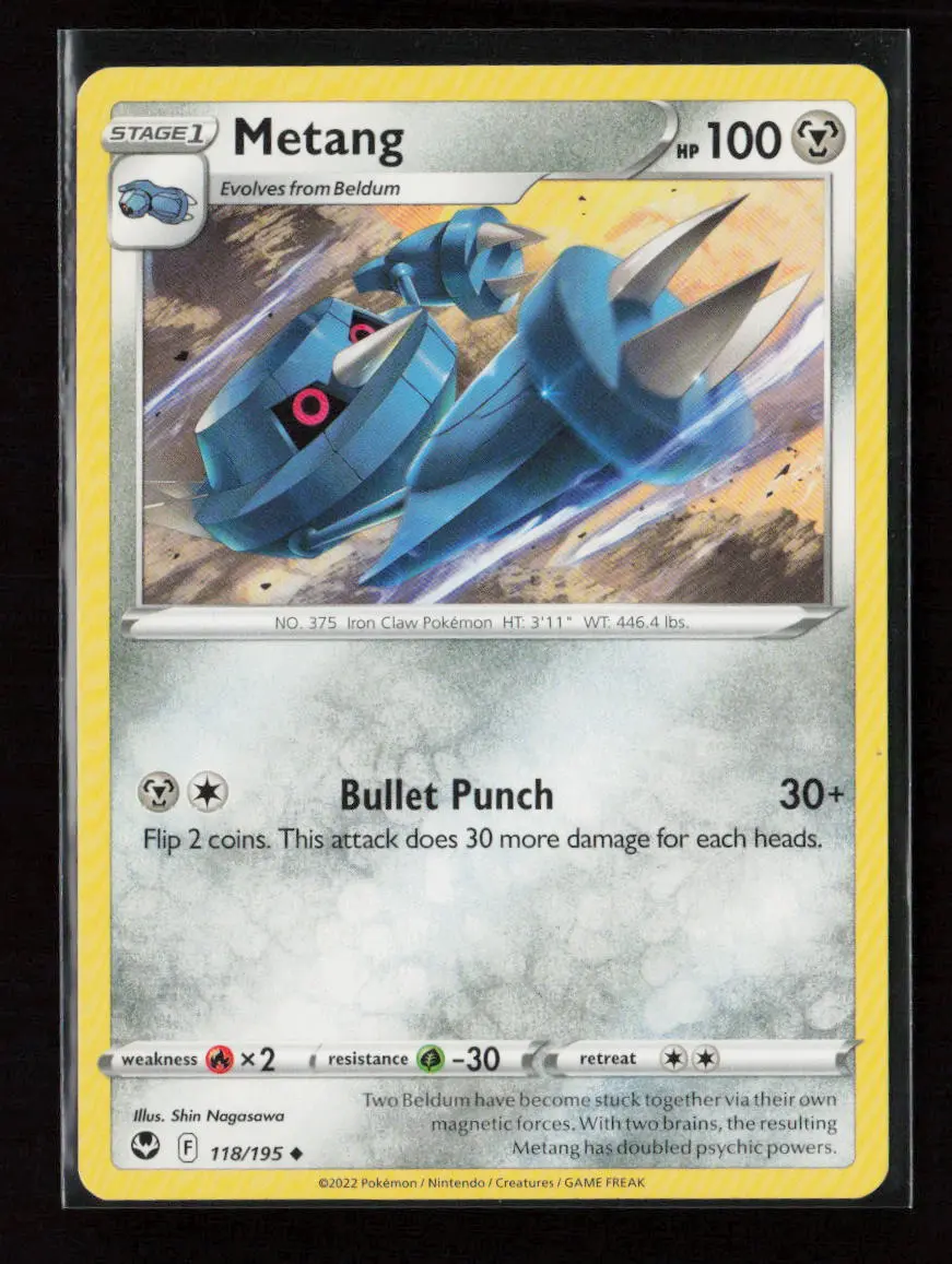 Metang Uncommon Swsh12: Silver Tempest 118/195 Lp 1