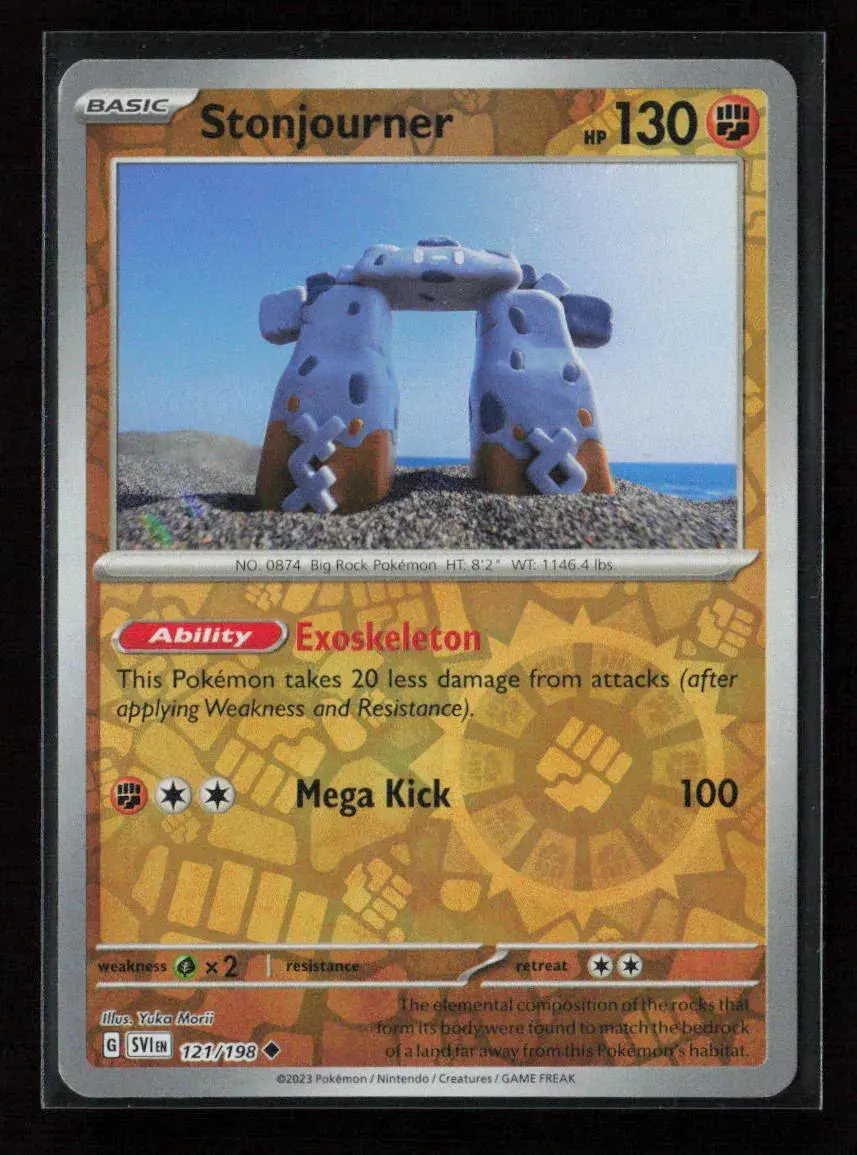 Stonjourner Uncommon Sv01: Scarlet & Violet Base Set 121/198 Nm 1