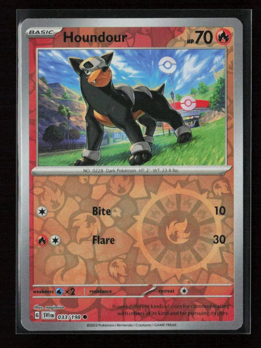 Houndour - Common Sv01: Scarlet & Violet Base Set 033/198 Nm 1