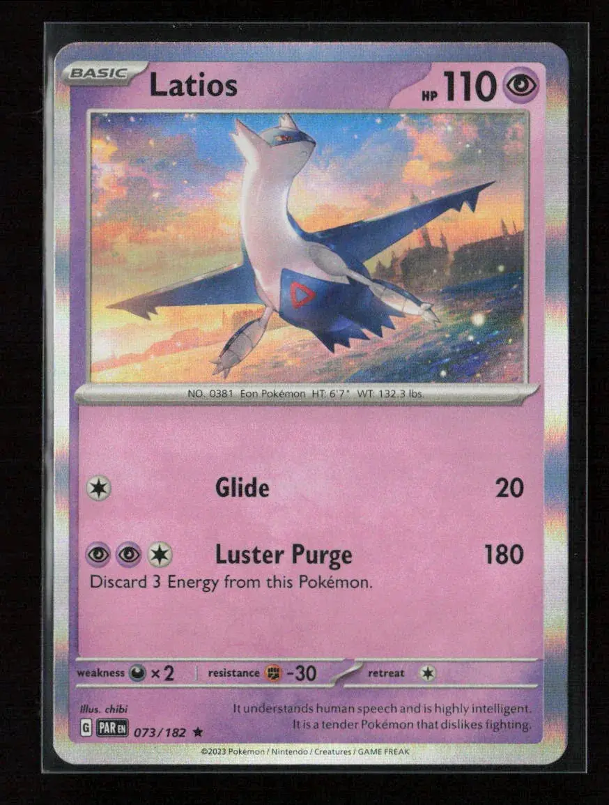 Latios Rare Sv04: Paradox Rift 073/182 Nm 1