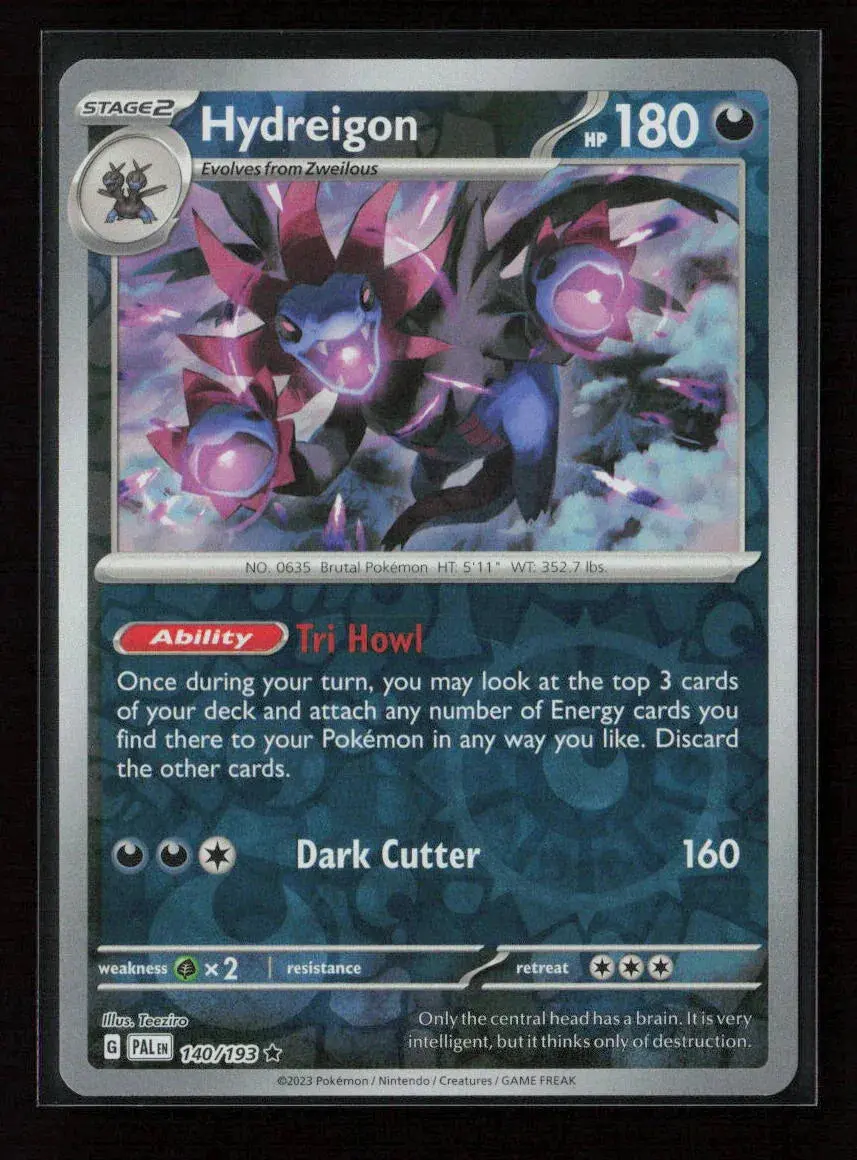 Hydreigon Rare Sv02: Paldea Evolved 140/193 Nm 1