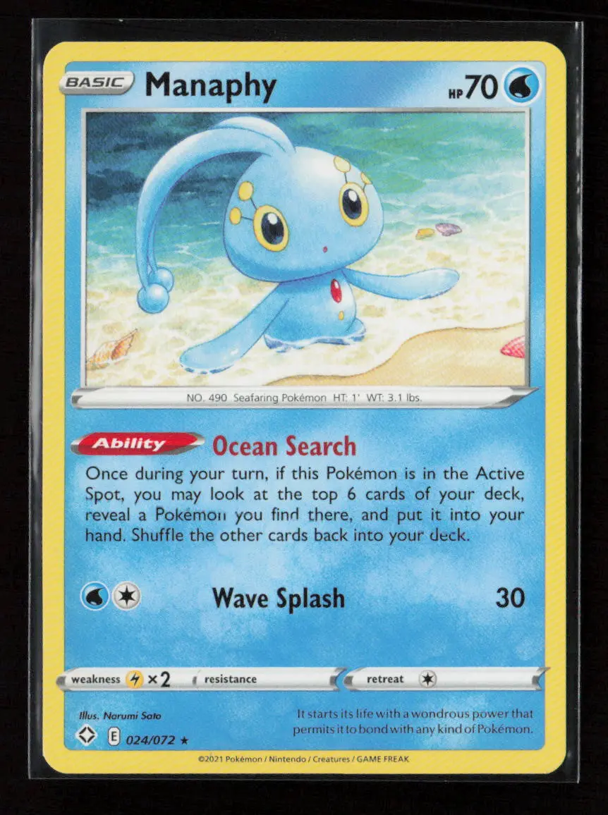 Manaphy Rare Shining Fates 024/072 Lp 1
