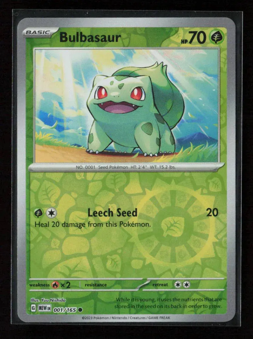Bulbasaur - Common Sv: Scarlet & Violet 151 001/165 Nm 1