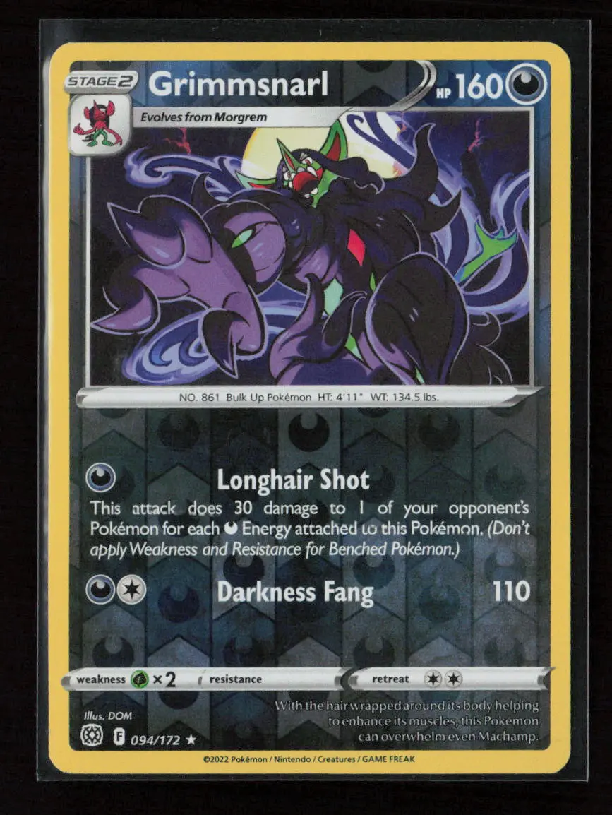 Grimmsnarl Rare Swsh09: Brilliant Stars 094/172 Nm 1