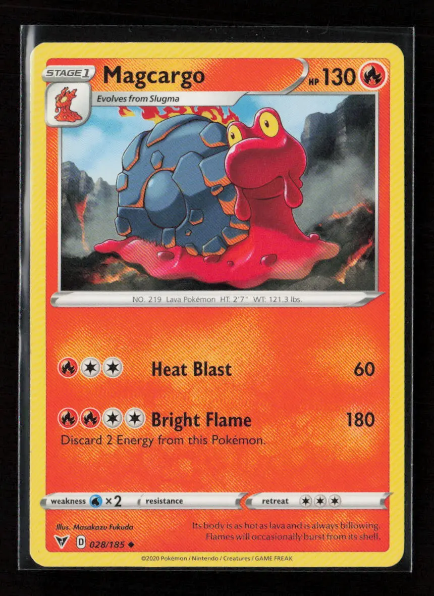 Magcargo Uncommon Swsh04: Vivid Voltage 028/185 Lp 1