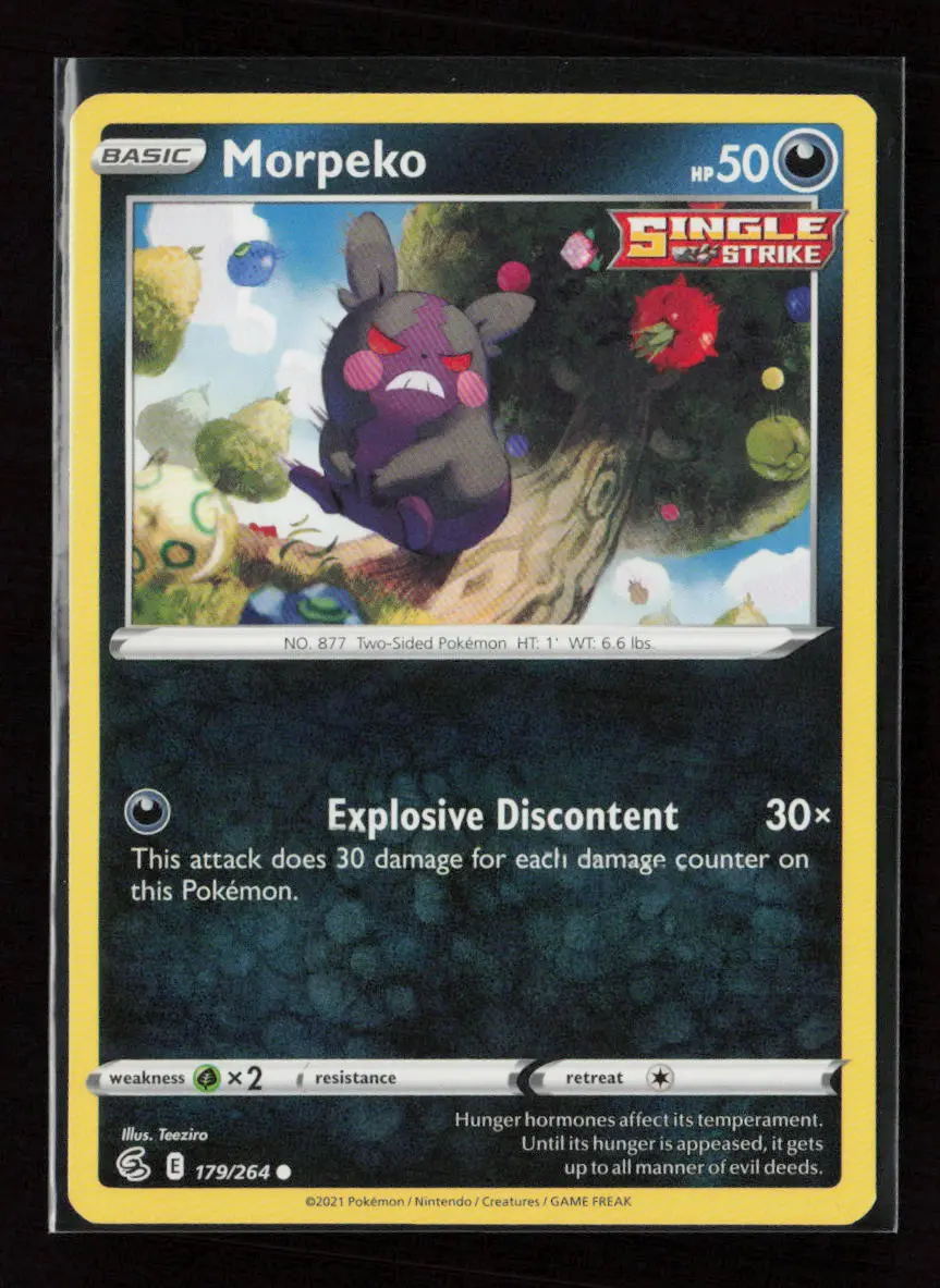 Morpeko (179) Common Swsh08: Fusion Strike 179/264 Lp 1