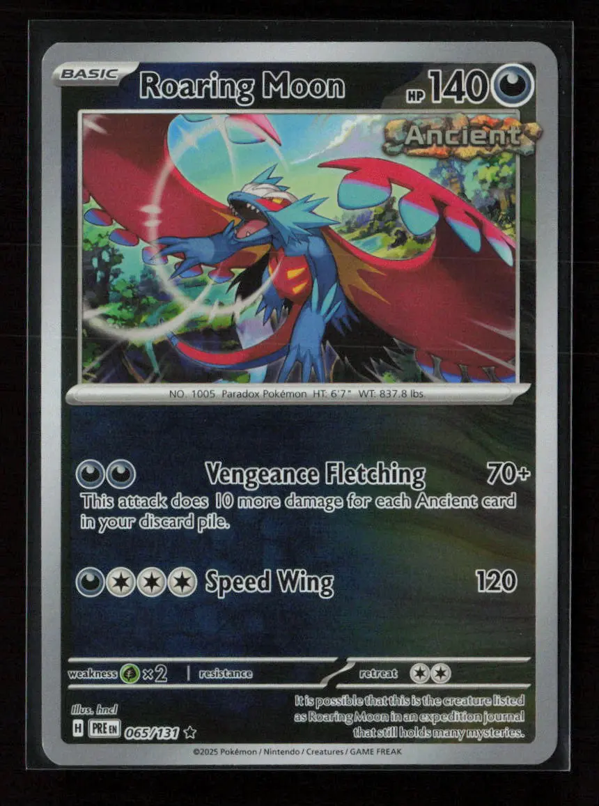 Roaring Moon Rare Sv: Prismatic Evolutions 065/131 Nm 1