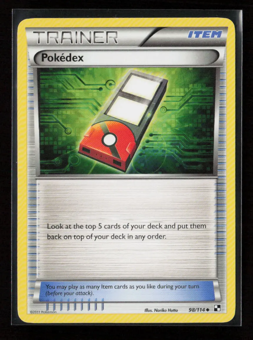 Pokedex Uncommon Black And White 98/114 Nm 1