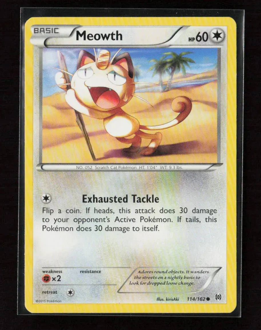 Meowth Common Xy - Breakthrough 114/162 Lp 1