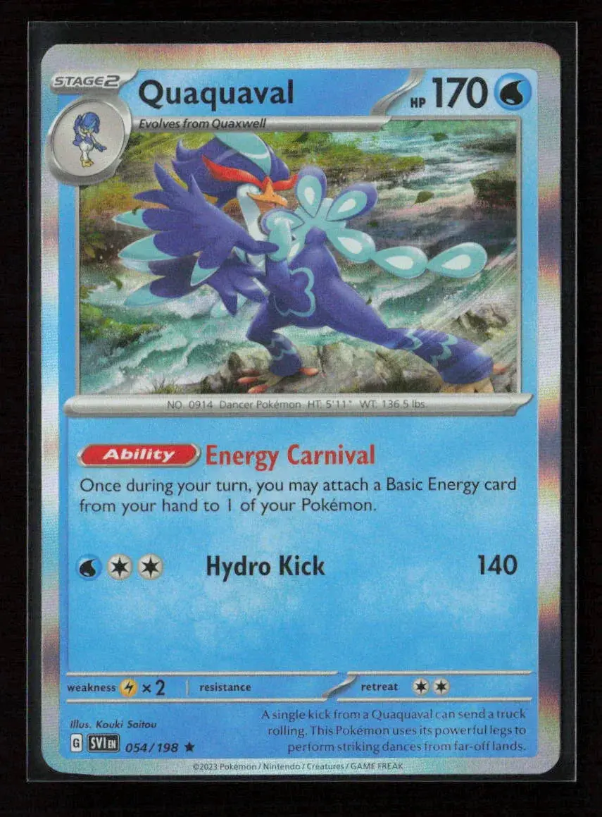 Quaquaval Rare Sv01: Scarlet & Violet Base Set 054/198 Nm 1