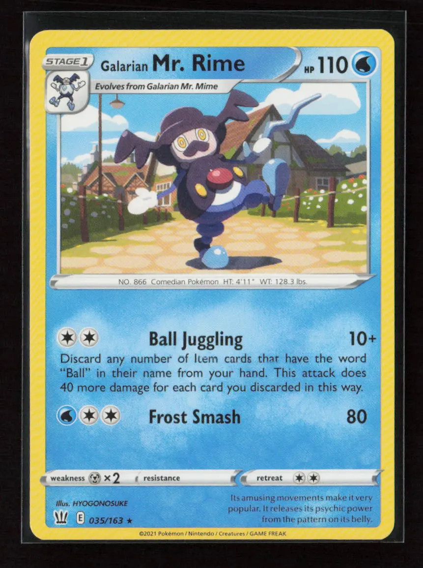 Galarian Mr. Rime Rare Swsh05: Battle Styles 035/163 Lp 1
