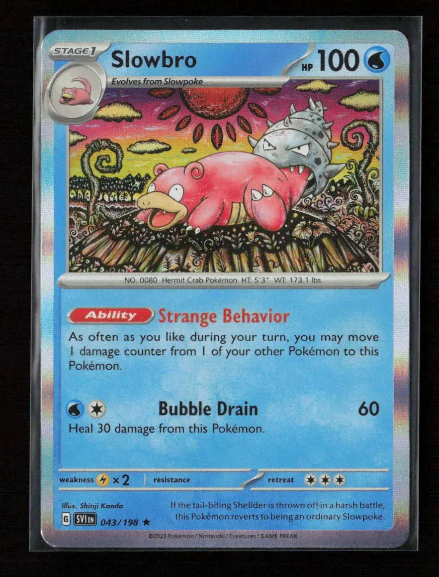 Slowbro Rare Sv01: Scarlet & Violet Base Set 043/198 Nm 1