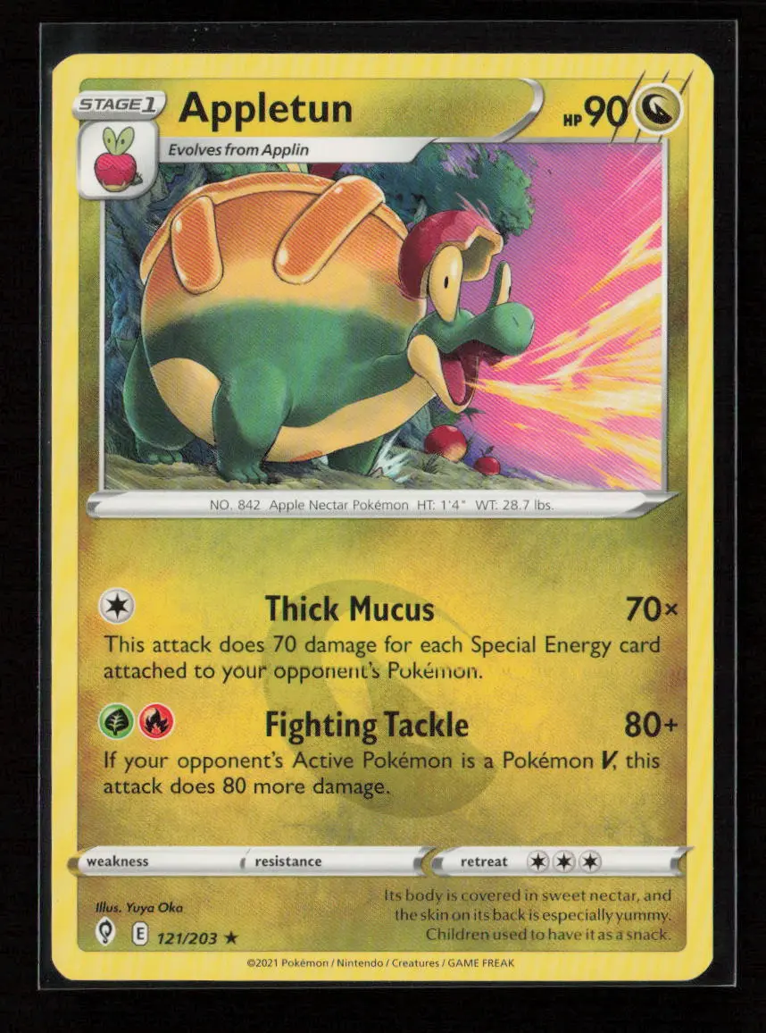 Appletun Rare Swsh07: Evolving Skies 121/203 Nm 1