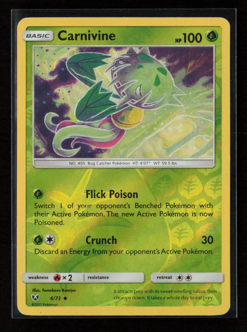 Carnivine Uncommon Shining Legends 6/73 Nm 1