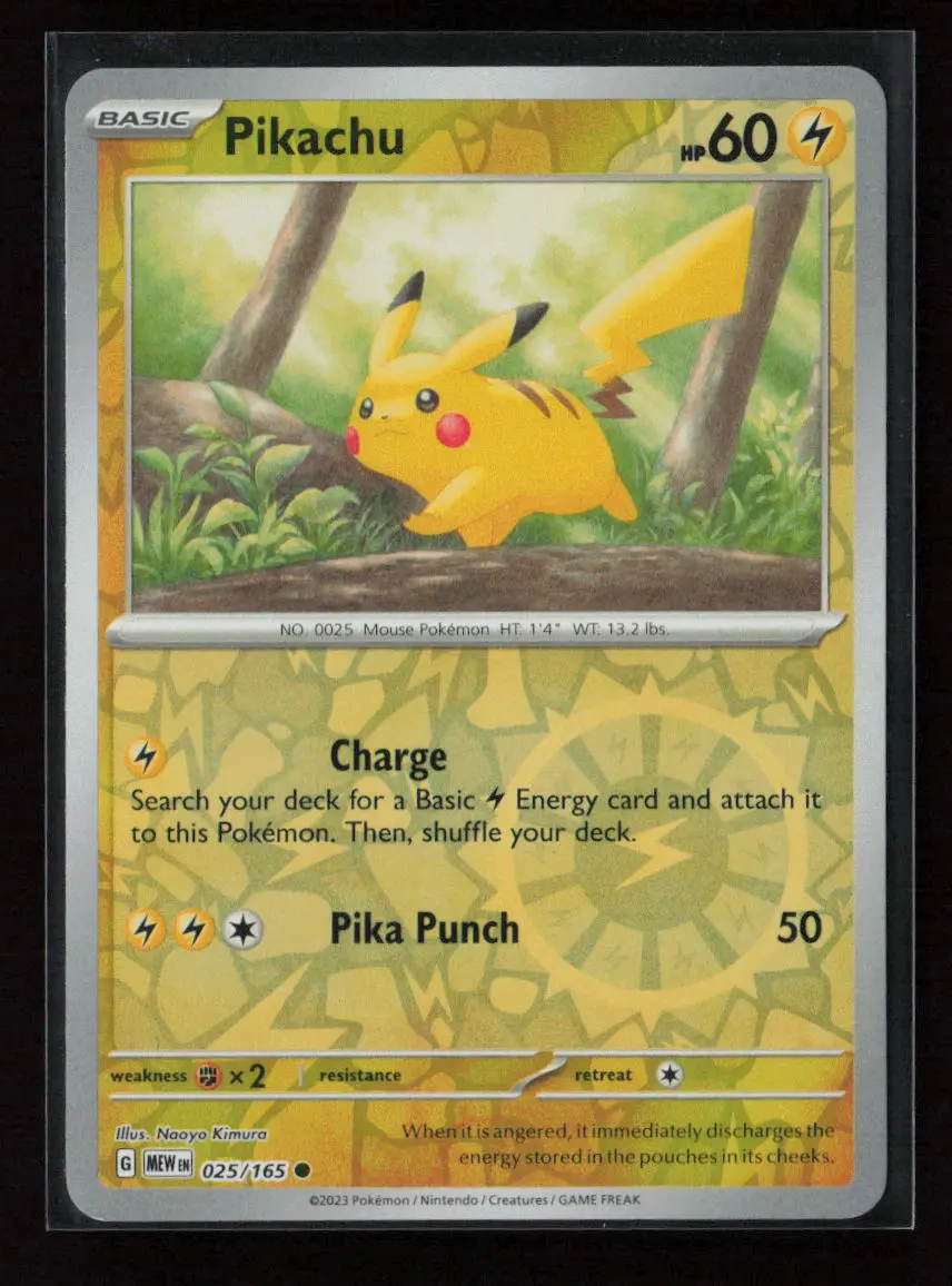 Pikachu - Common Sv: Scarlet & Violet 151 025/165 Nm 1