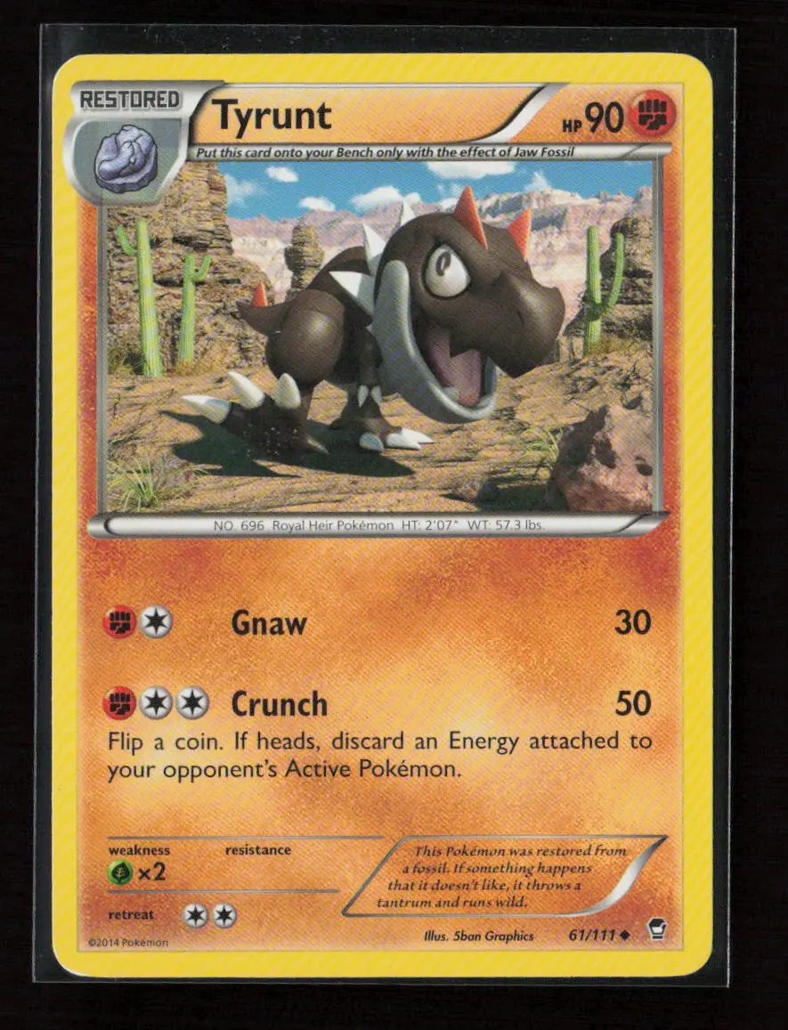 Tyrunt Uncommon Xy - Furious Fists 61/111 Mp 1