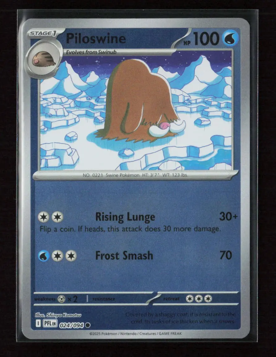 Piloswine Common Me02: Phantasmal Flames 024/094 Nm 1