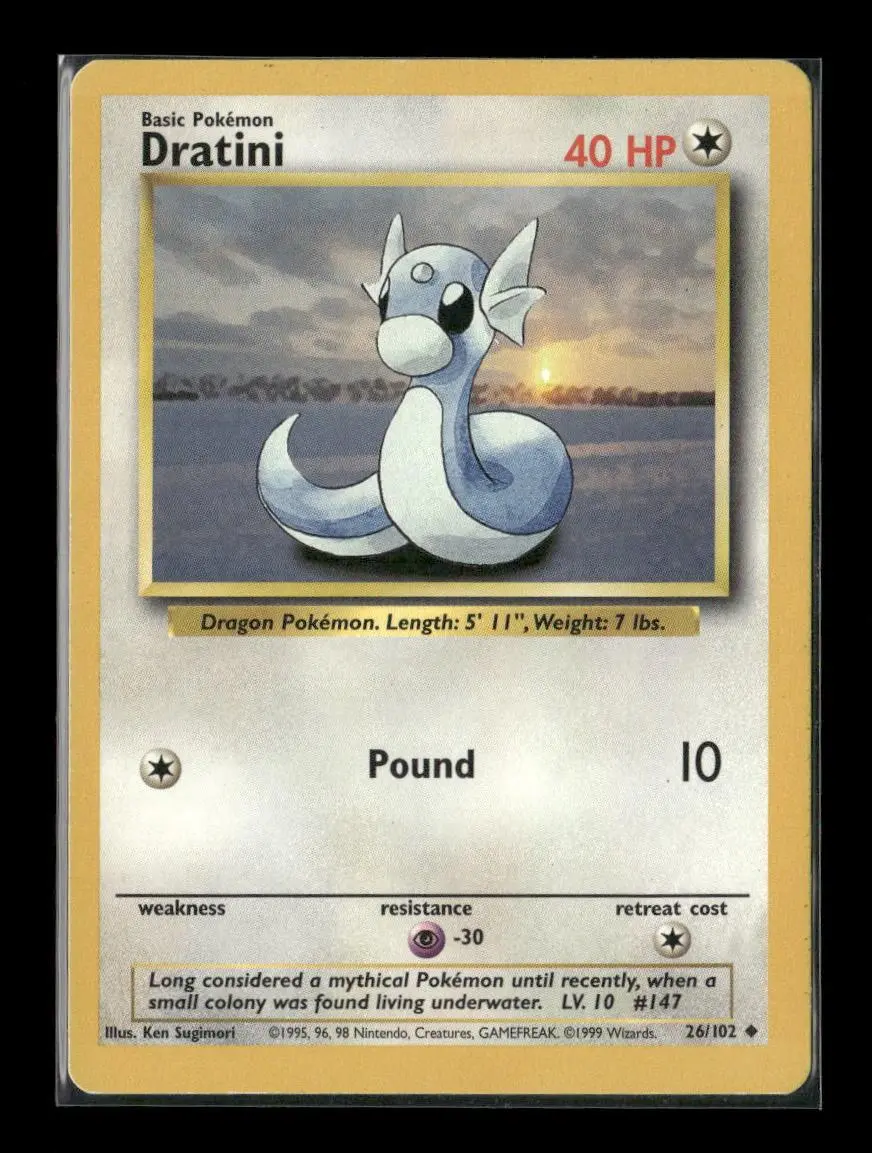Dratini Uncommon Base Set 026/102 Lp 1