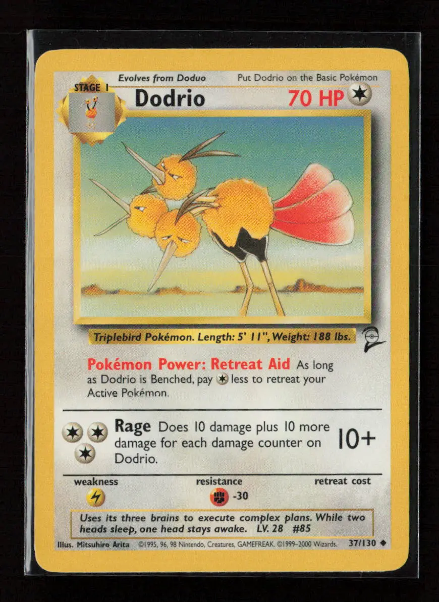 Dodrio Uncommon Base Set 2 037/130 Lp 1