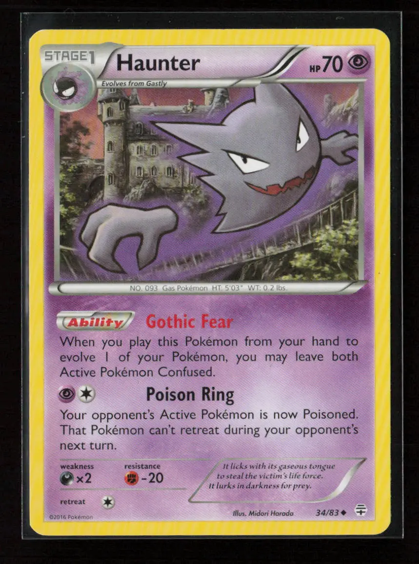 Haunter Uncommon Generations 34/83 Lp 1
