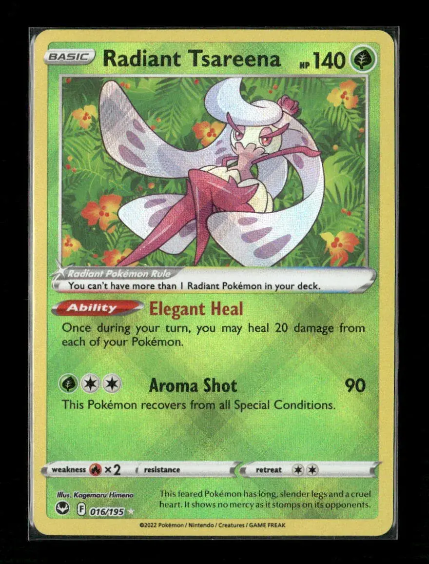 Radiant Tsareena Radiant Rare Swsh12: Silver Tempest 016/195 Lp 1