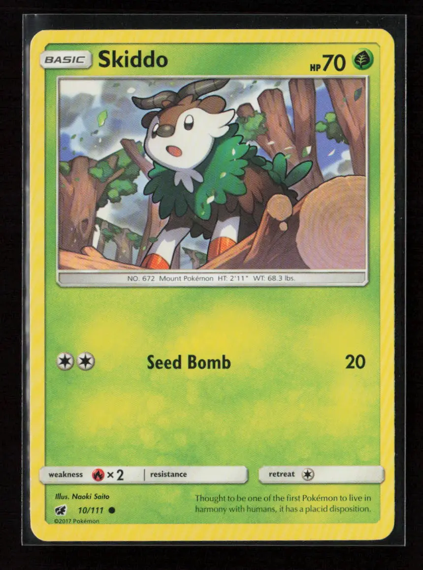 Skiddo Common Sm - Crimson Invasion 10/111 Lp 1