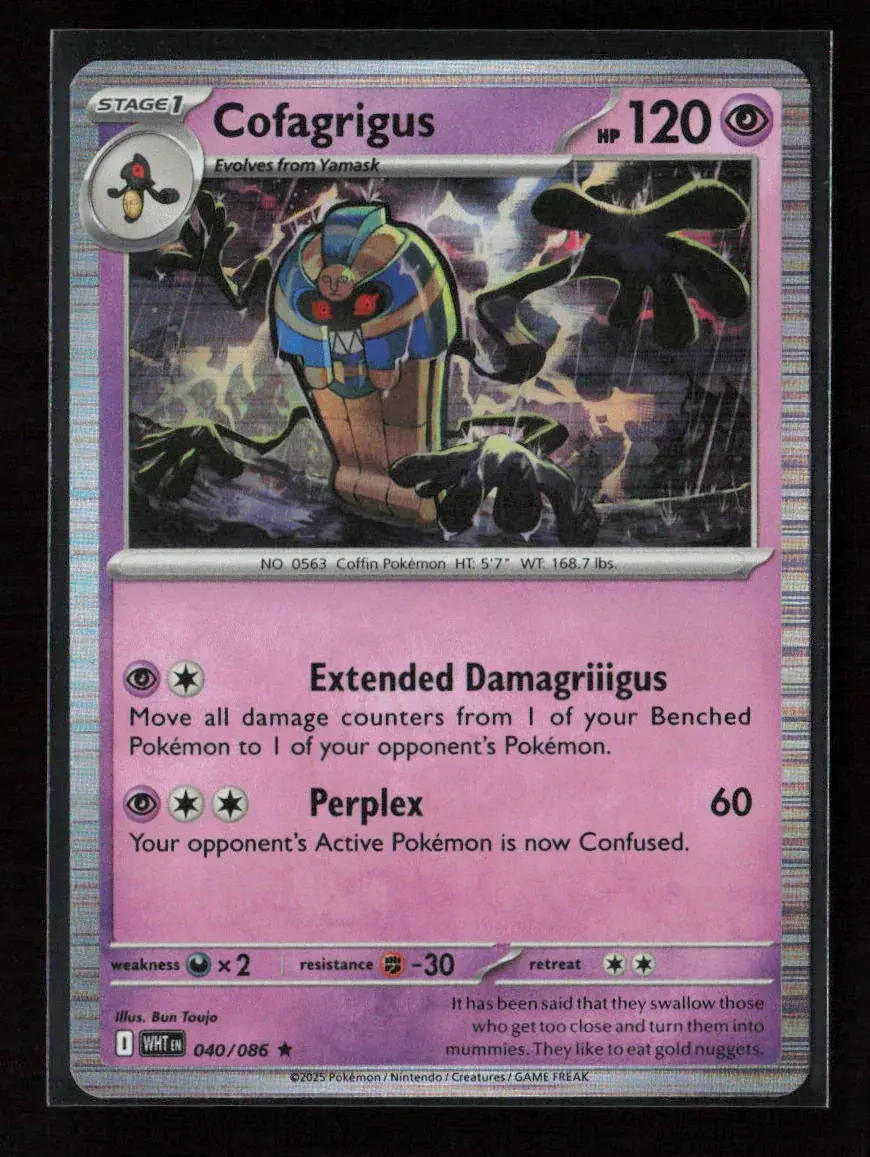 Cofagrigus Rare Sv: White Flare 040/086 Nm 1